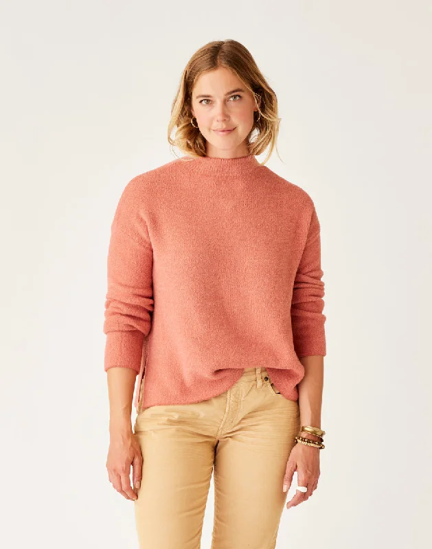 Women's autumn topsOlivia Plush Sweater: Henna Heather