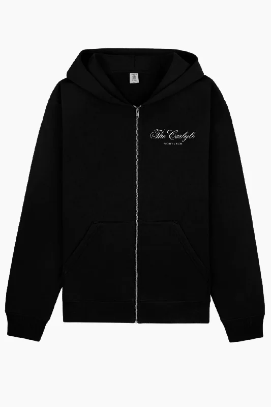 Minimalist SweatshirtsSporty & Rich The Carlyle Souvenir Hoodie - Black/ White