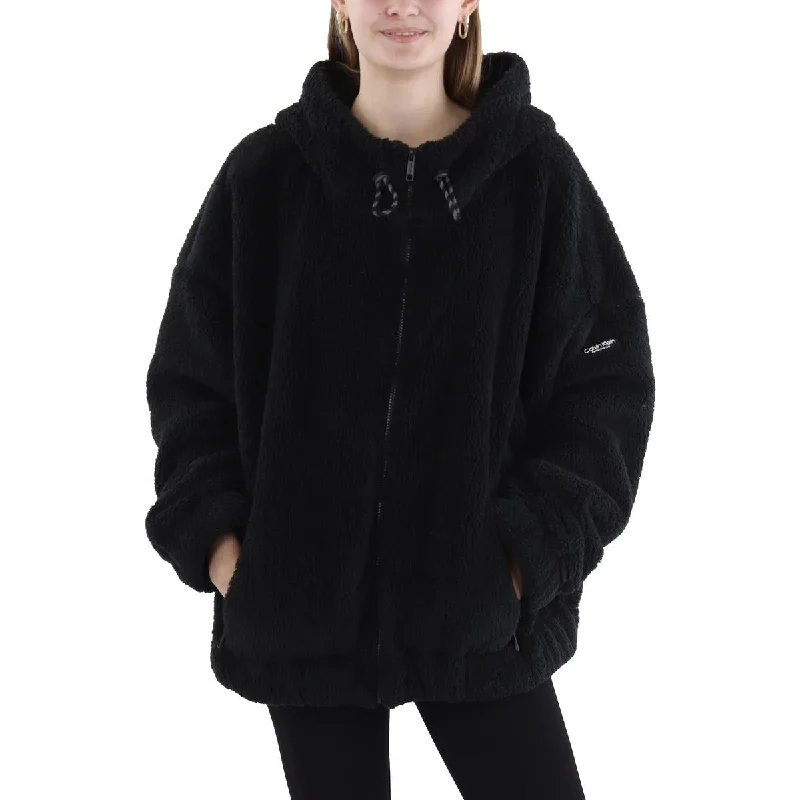 Punk SweatshirtsPlus Womens Sherpa Comfort Zip Hoodie