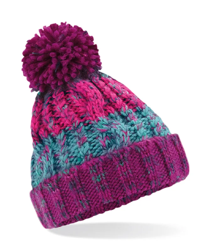 CrewneckappWinter Berries - Junior corkscrew pom pom beanie