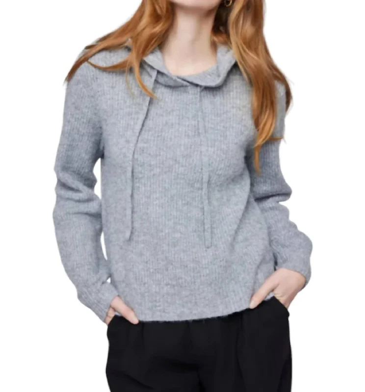 Wool Blend SweatshirtsAlanis Pullover Hoodie In Heather Graphite