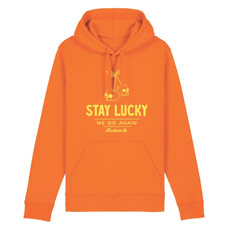 Studded Sweatshirts'Stay Lucky' Organic Hoodie