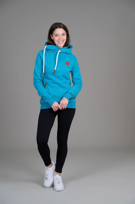 Sheer HoodiesArtemis Cyan Hoodie