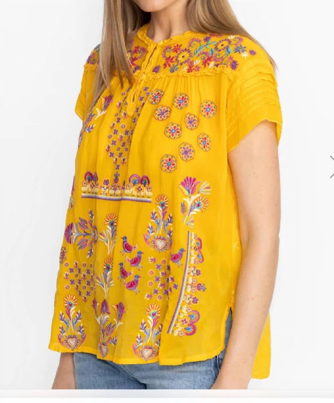 Lafaret Blouse In YellowDesigner Shirts