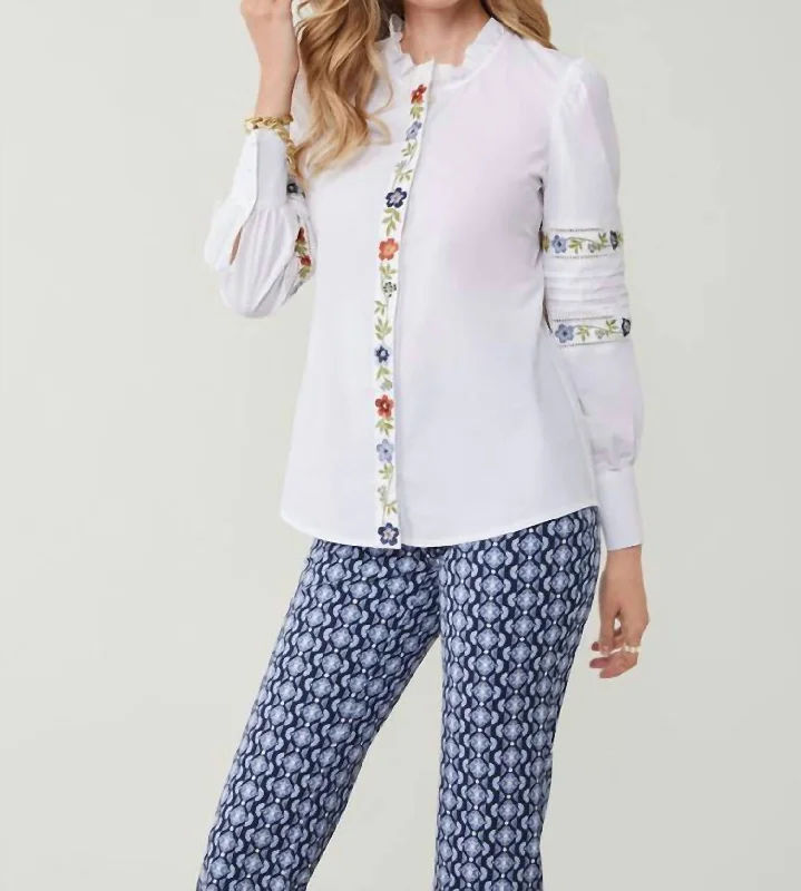 Nila Blouse In GardeniaUrban Shirts