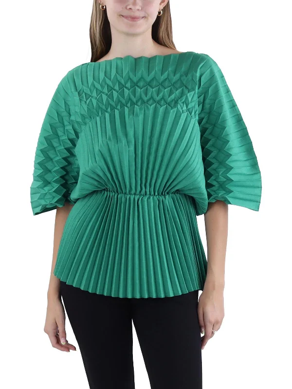 Origami Womens Boatneck Blouson BlouseArtist Shirts