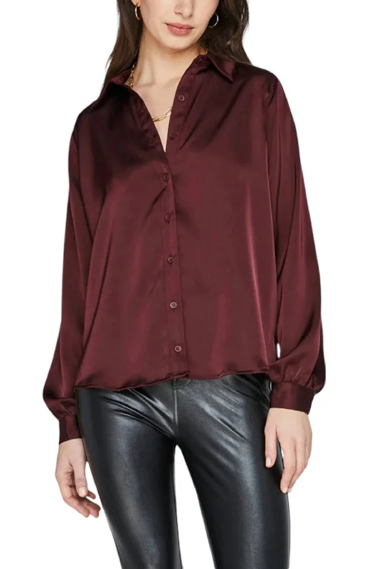 Pamela Blouse In PlumLayered Shirts