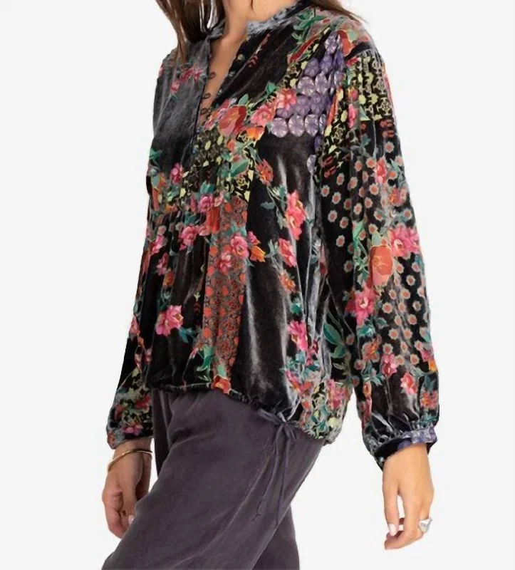 Rose Burnout Cosima Blouse In MultiCycling Shirts