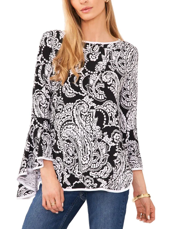 Womens Paisley Bell Sleeve BlouseLimited Edition Shirts