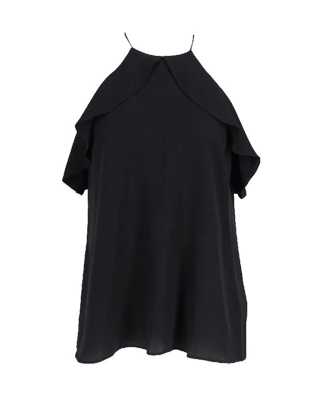 Zimmermann Ruffled Blouse in Black SilkTasseled Shirts