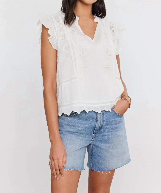 Charlene Blouse In OfwSheer Shirts