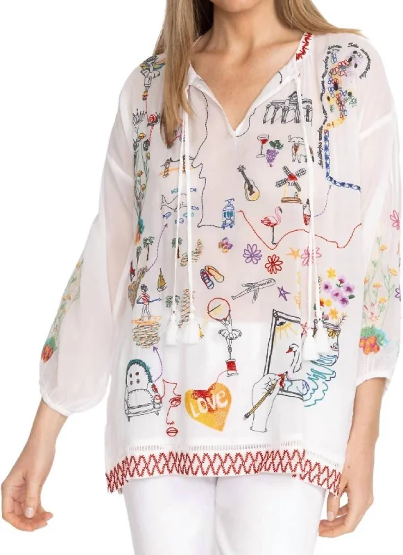 Fatima Zadonia Blouse In WhiteHooded Shirts