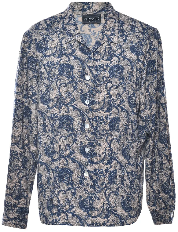 Floral Blouse - LWool Shirts