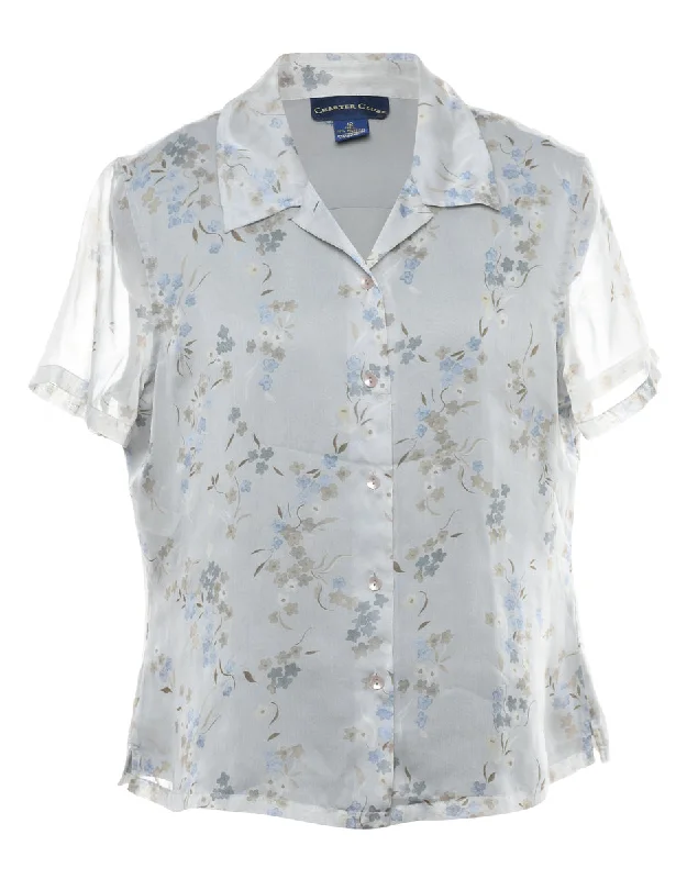 Floral Blouse - MBamboo Shirts