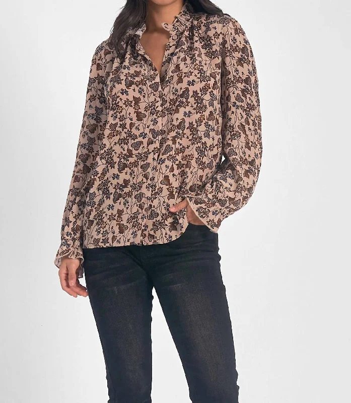 Napa Blouse In BrownWork Shirts