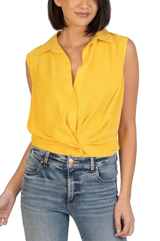 Renata Blouse In YellowFitted Shirts