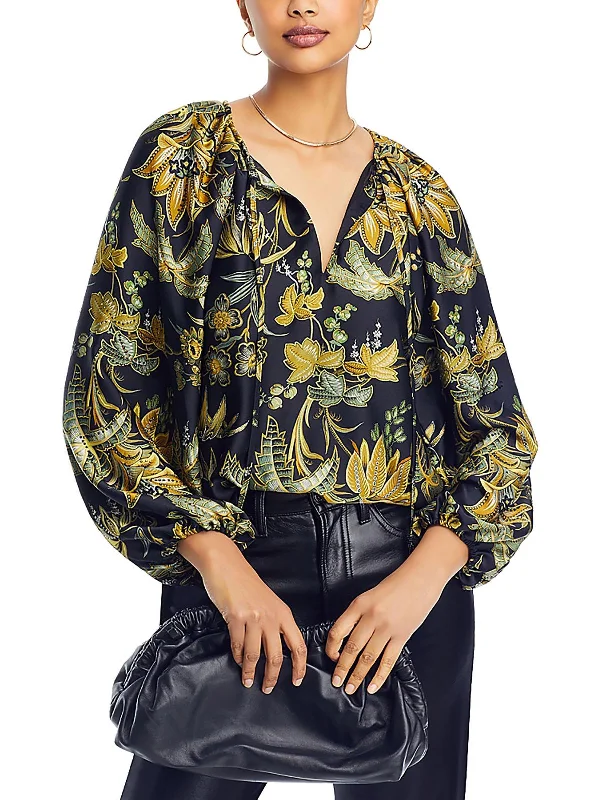 Sienna Womens Embellished Printed BlouseQuick-Dry Shirts