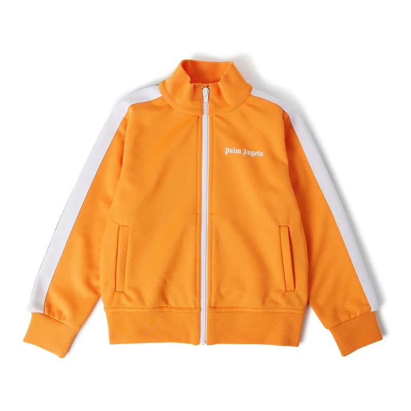 Orange Logo Print JacketMilitary Jackets