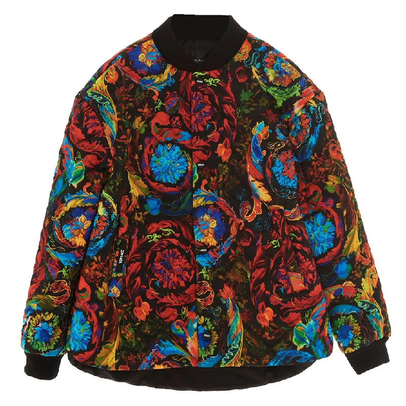 Multicolor Kaleidoscope Print JacketFleece Jackets