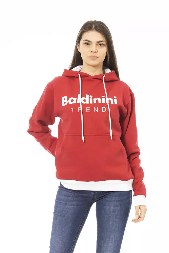 Urban HoodiesBaldinini Trend Red Cotton Women Hoodie