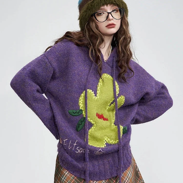 Limited Edition HoodiesCozy Purple Hoodie Sweater for Women