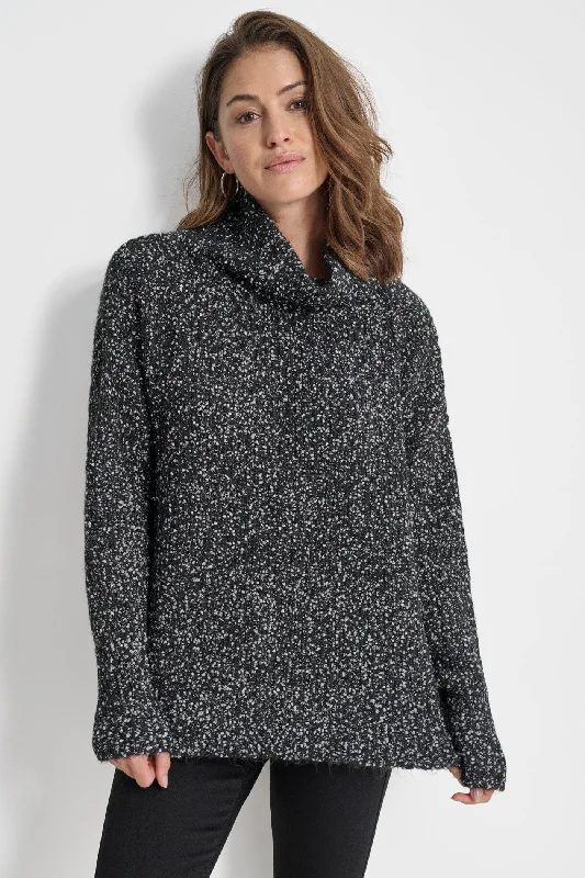 Women's home topsBOUCLE OVERSIZED SWEATER