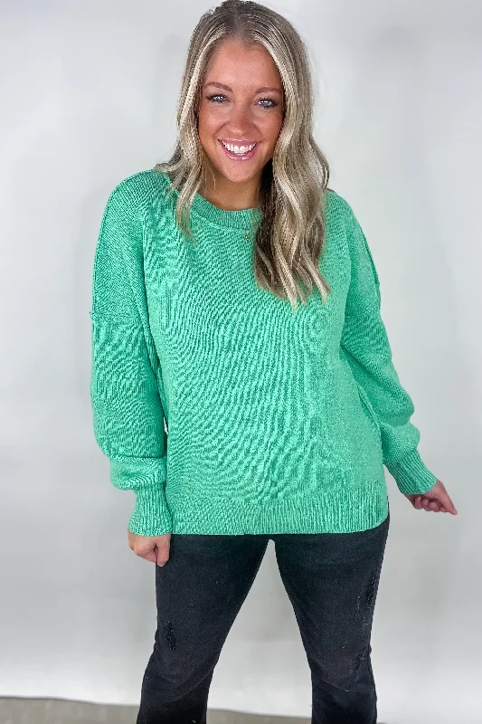 Fashionable plus size women's topsJade Oversized Basic Solid Sweater Knit Top