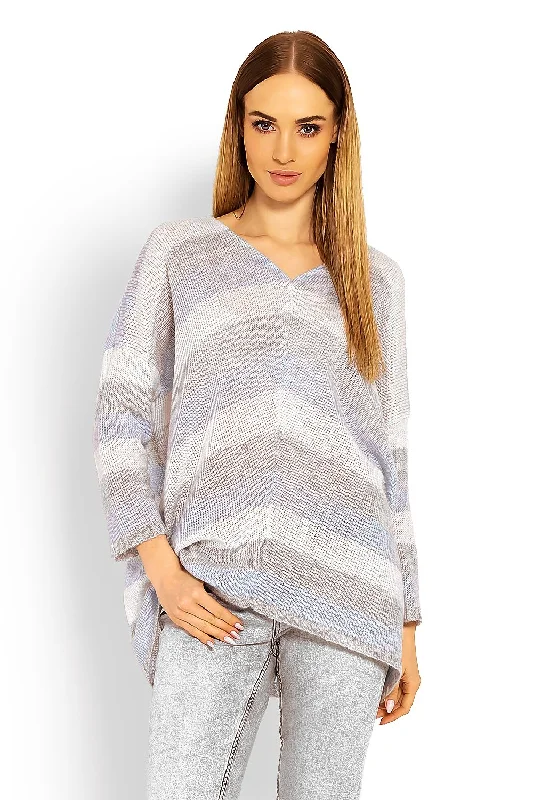 Women's party topsLoose Oversize Cut Jumper PeeKaBoo