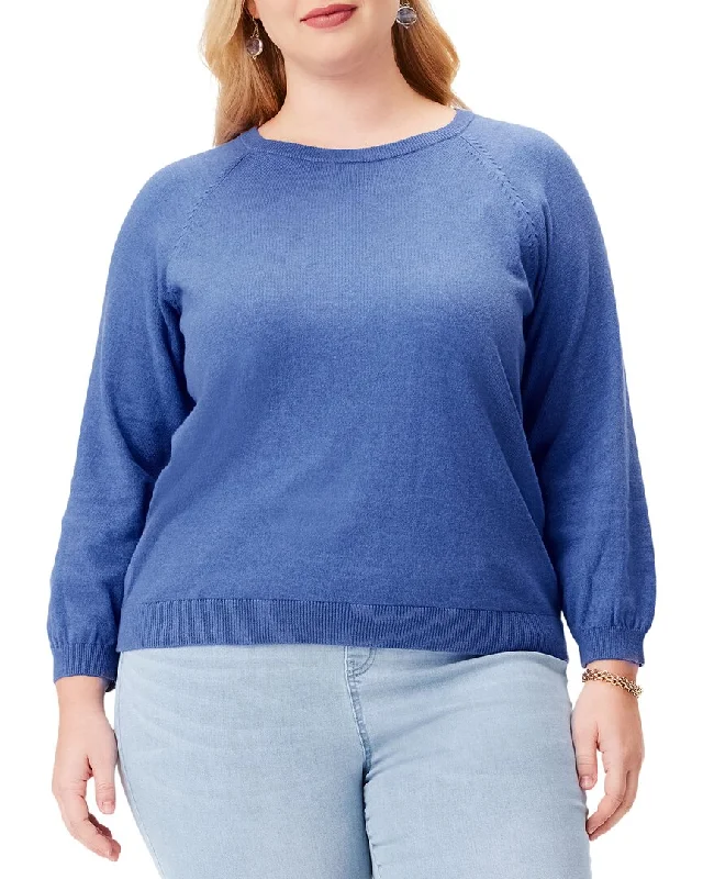 Large women's waist-baring topsNIC+ZOE Plus Here And There Sweater