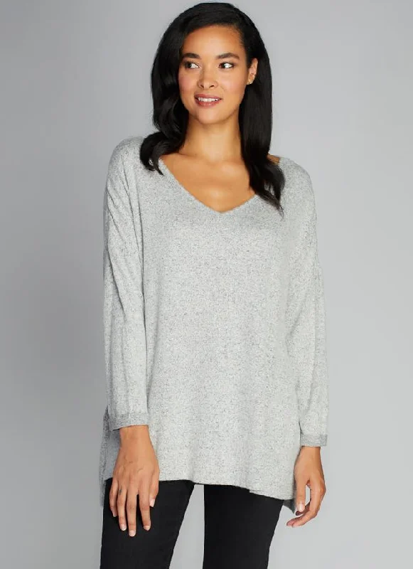 Large women's pullover topsC'est Moi Sale, CET3952, Rayon Soft Knit Oversize V Neck Sweater 50% Off Regular Price