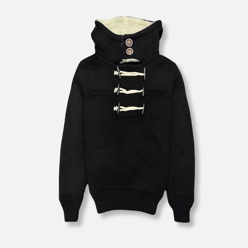 Sherpa-Lined HoodiesDurrell Toggle Knit Hoodie