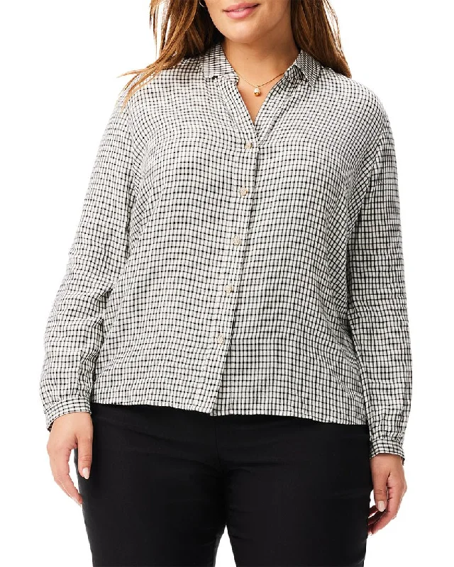 Women's fleece topsNIC+ZOE Plus Femme Plaid Shirt