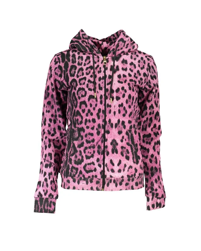 Stretch-Knit SweatshirtsCavalli Class  Women's Leopard Print Hoodie